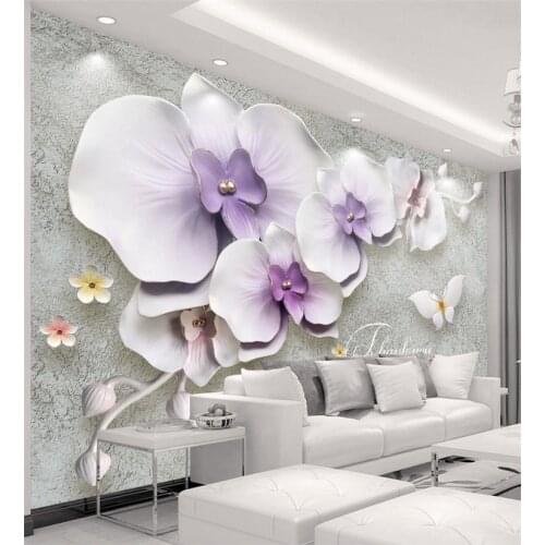 Wall Panel Wallpaper Marble Diamond Jewelry Magnolia Background Modern Europe Art Mural for Living Room Large Painting Home Deco