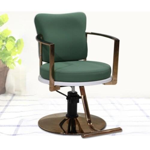 Online celebrity hair salon special stainless steel rotary haircut chair lifting high-grade simple fashion modern hairdressing c