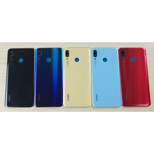 Original Back Cover For Huawei nova 3 Back Glass Panel Battery Cover Rear Door Housing Replacement Nova3+Adhesive PAR-LX1M TL00