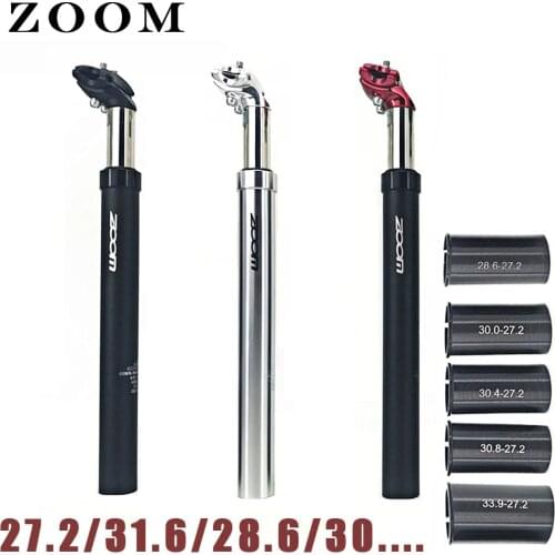 ZOOM Bike Seatpost MTB Shock Absorb Alu Mountain Bicycle Tube Suspension Seat post 27.2 28.6 30 30.1 30.8 30.4 30.9 31.6 33.9 MM