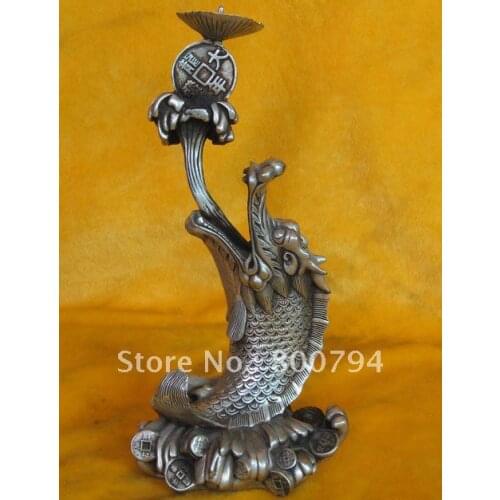 Rare Qing Dynasty(1736-1795) Silver Candlestick