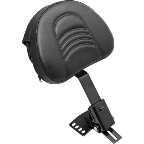 Motorcycle Adjustable Leather Plug in Driver Rider Backrest For Harley Touring Electra Glide Road King Classic FLHRC 1988-2018