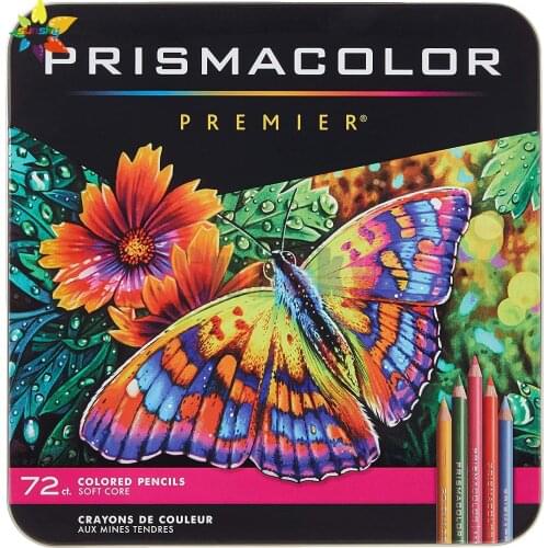 Usa Original Sanford Prismacolor Premier Colored Pencils, Soft Core, 72 Pack Professtional Artist Drawing Pencil Set