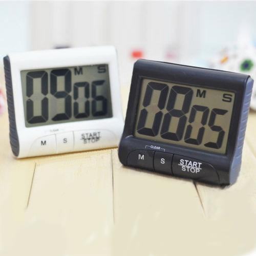Super Thin LCD Digital Screen Kitchen Countdown Timer Magnet Clock Sleep Stopwatch Clock Timer Temporizador Clock dropship
