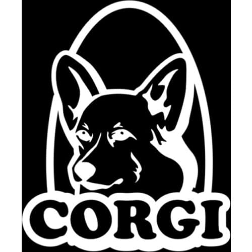 Corgi Decal Motorcycle Car Sticker Vinyl Decor Motorcycle sticker