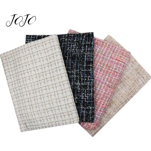 JOJO BOWS 45*145cm 1pc Small Fragrance Cloth Fabric For Dress Lattice Sheet Home Textile Apparel Sewing Materials DIY Supplies