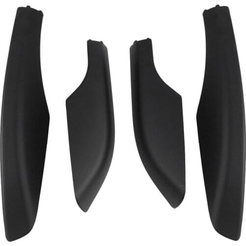 4PCS Black ABS Car Roof Luggage Rack Rail End Cover Shell Protector Fit for Toyota Fortuner 2004-2014
