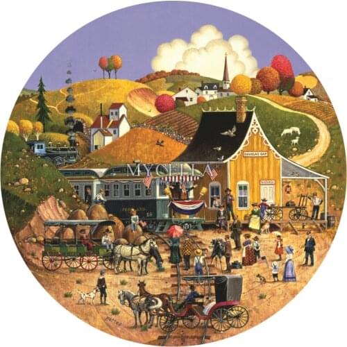 Douglas Gap Diamond Embroidery 5D DIY Diamond Painting Full Mosaic Cross Stitch Horses Fall Art Needlework Crafts Home Decor