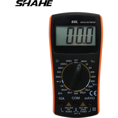 Shahe VC830L Digital Multimeter 2000 Counst Digital Ammeter Voltmeter capacitor tester multimetro digital professional