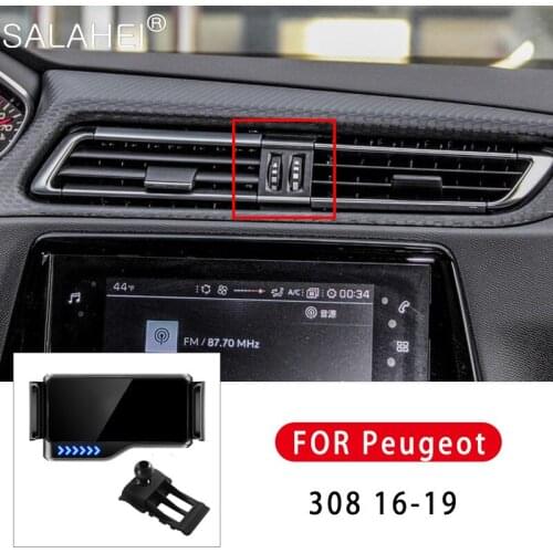 Phone Holder For Peugeot 308 2016 2017 2018 2019 Air Vent Mount Interior Dashboard Electrical Bracket For Iphone Huawei Xiaomi