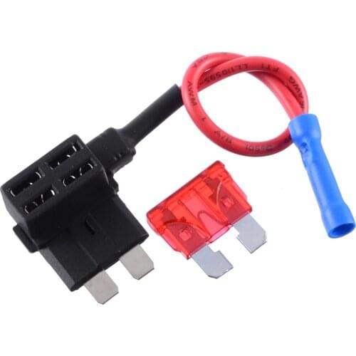 Circuit Fuse Holder Add A Circuit Fuse Tap Vehicle Circuit Standard Blade Fuse Holder with 10A Blade Fuse Mayitr