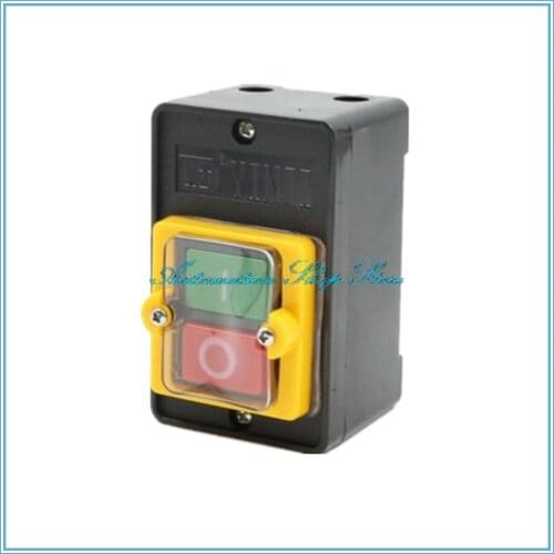 KAO-10KH WaterProof control Push Button Switch 10A 250V 380V KAO-5H Cutting Machine Bench drill Switch Plastic Motor