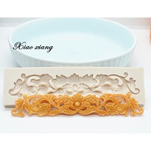 Lace Mat Flowers Fondant Silicone Molds For Baking Cake Tools Kitchen Bakeware Baking Tools Cake Decorating Lace Mold M196