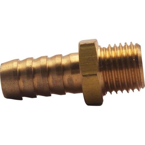 Brass Hose Fitting, Adapter, Metric M14 X 1.5 Male To Bard Hose ID