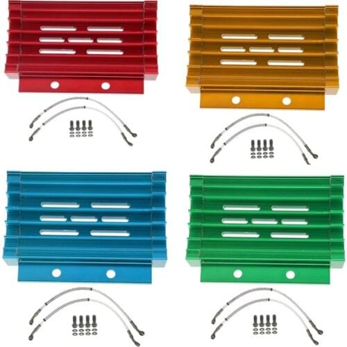 Motorcycle Oil Cooler Oil Radiator Kit Aluminum Alloy for 50CC 70CC 110CC 150CC 250CC Motorcycle ATV PIT BIKES