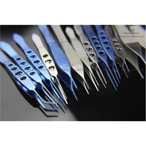 Medical beauty plastic tweezers stainless steel titanium alloy ophthalmology tweezers microforceps Tissue fat platform forcep