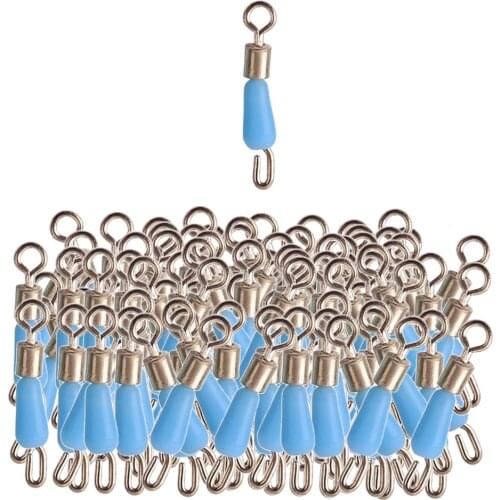 Metal High Strength Fishing Swivels Quick Change Fishing Line Connector Rolling Swivels
