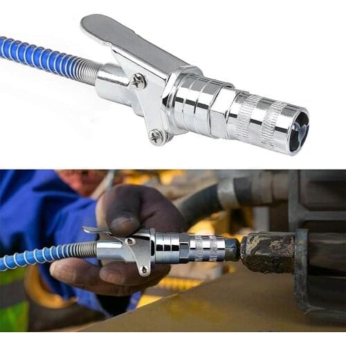 Grease Coupler Lock Pliers High Pressure Grease Fitting Double Handle Grease Filling Head Self-Locking Grease Mouth