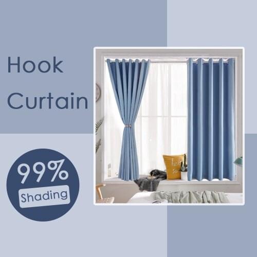 YanYangTian solid hook curtain Blinds for windows blackout curtains for the bedroom home decoration living room Tulle Partition