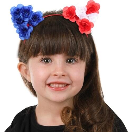 Snailify Girls Patriotic American Flag Headbands for Independence Day Party July 4th