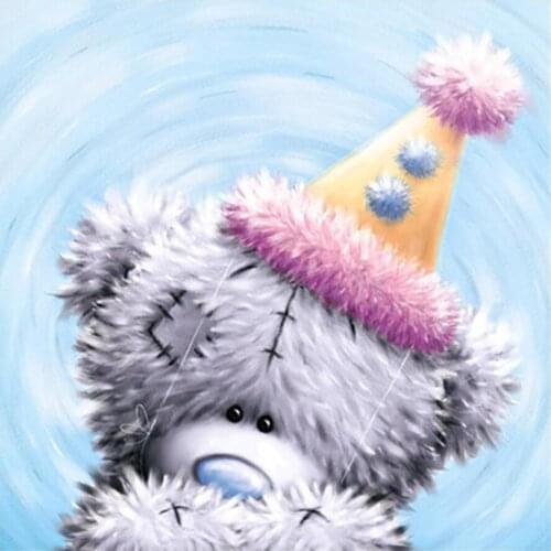 Teddy Bear Cartoon Children Diamond Painting Round Full Drill Nouveaute DIY Mosaic Embroidery 5D Cross Stitch Home Decor Gifts