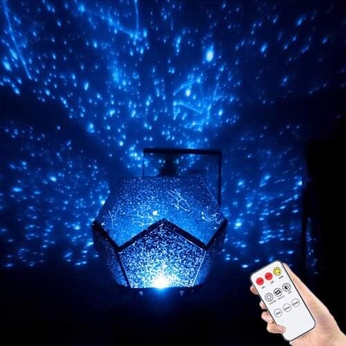 Starry Sky Projector Night Lights 3D Projection Nebula Night Lamp USB Charging Home Kids Bedroom Christmas Decor Room Lighting