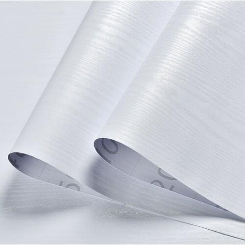 Wood Grain Wallpaper Self-adhesive Stickers Kitchen PVC Waterproof Decorative Film Cabinet Bedroom Wardrobe Furniture Renovation