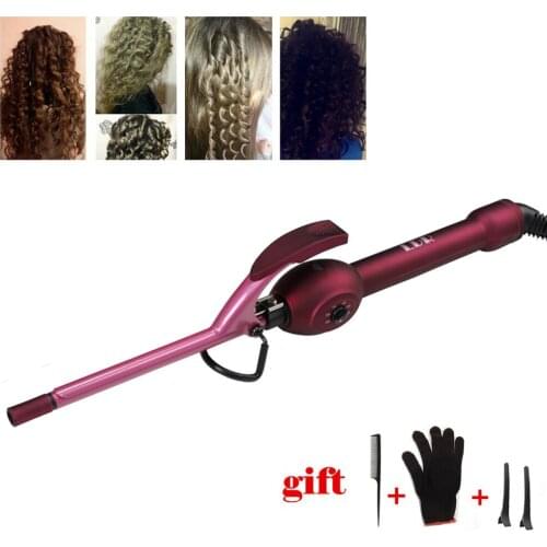 9mm Hair Curling Iron Wand Hair Curler Mens Wave Curler Deepwave Small Hair Curlers Fluffy Curly rulos krultang Styling Tools