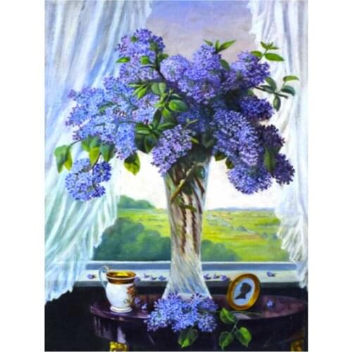 Lilac Round Diamond Painters Decorate Walls With Diamond Paintings Home / Hotel / Office Decorations And Gifts