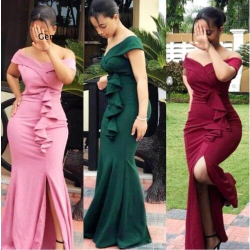 Wedding Party Dress 2021 African Dresses for Women Dashiki Ankara Split Dresses Elegant Ladies Clothes Slim Long Dress