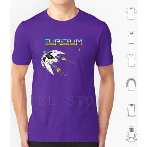 Uridium T Shirt Print Cotton Zx Spectrum Retro Pixel Game Computer Video Uridium Super Dreadnoughts Shooter Fighter Space Ship