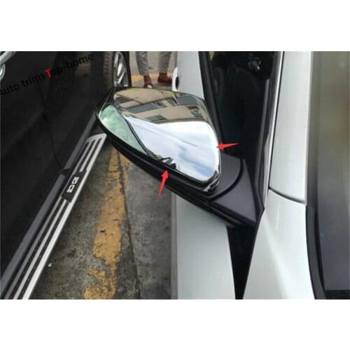 Yimaautotrims Exterior Refit Kit Fit For Honda Civic 2016 2017 2018 2019 2020 ABS Chrome Side Mirrors Rearview Cover Trim