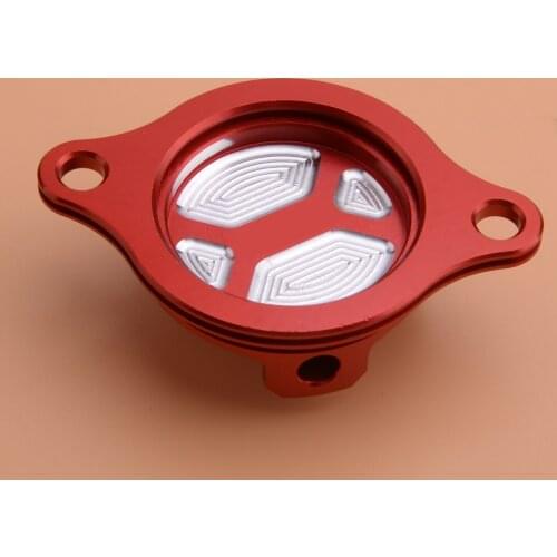 Billet Oil Filter Cover Cap Fit For Honda CRF450R 2002-2008 CRF450X 2005-2011 2012 2013 2014 2015 2016 2017 Motorcycle Red