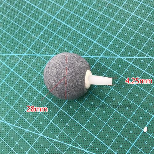 1pcs Aquarium Bubble Stone Aerator Fish Tank Pump Hydroponic Oxygen Plate Round Stone Mini acuario accesorio 2.8CM