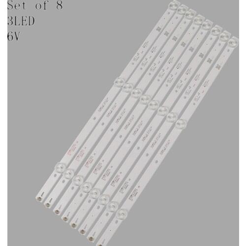 100% New 39cm LED Backlight strip 3lamps (6V) 430WDC1 A1 4708-K43WDC-A1113N11 43DL4012N L43E6800 43HFF5952 43L1600C 43BDL4012N