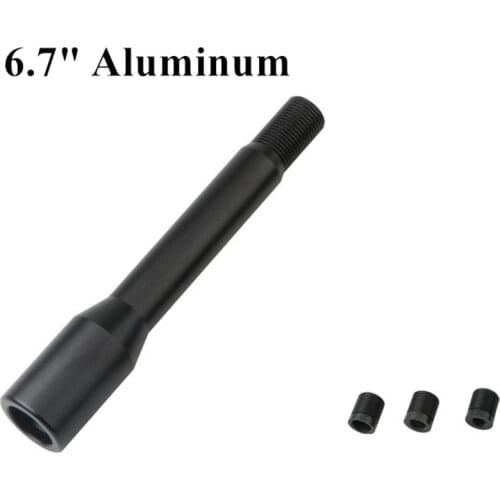 17cm Black Straight Shift Knob Extension For Manual Gear Shifter Lever Extended