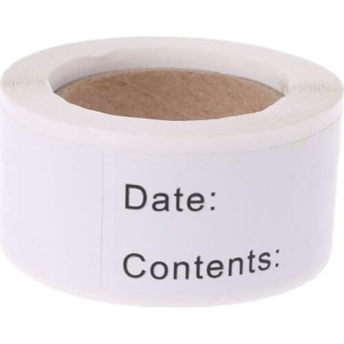 New 125pcs/roll Home kitchen Food Storage Labels Refrigerator Freezer Adhesive Sticker DIY