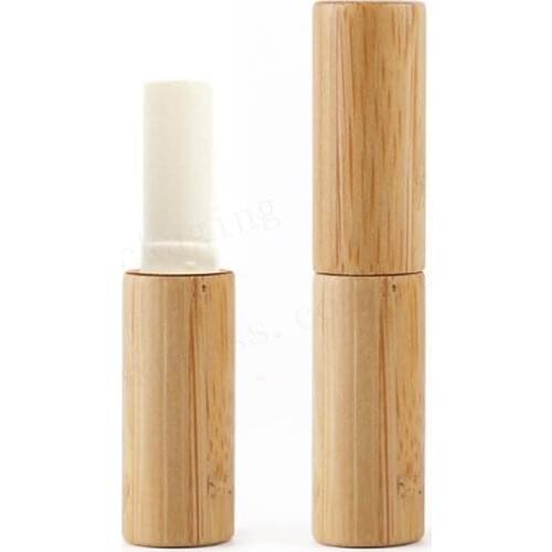 24pcs Empty Makeup bamboo design empty lip gross container lipstick tube cosmetic containers bamboo lip stick tubes