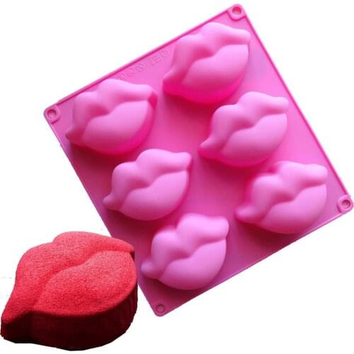 3 Shapes Lips Clouds Hearts Silicone Cake Molds Mousse Dessert Pudding Jelly Moulds Fondant Baking Cake Decorating Tools