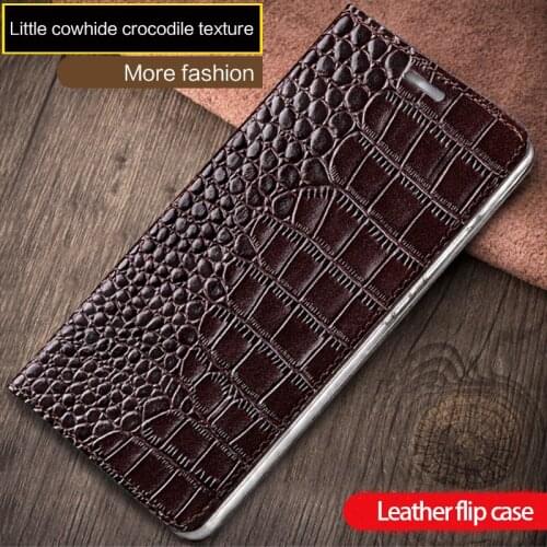 Genuine Leather Flip Phone Case For Samsung Galaxy Note 4 5 7 8 9 note 10 Plus case Cowhide Card slots Cover