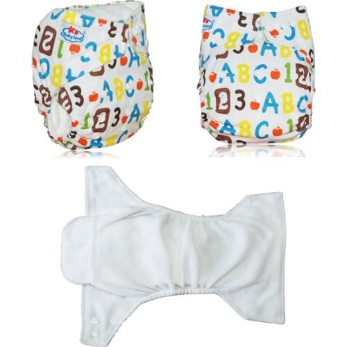 Baby Children Cloth Pocket Diaper Cover Baby Cartoon Reusable Washable Adjustable Waterproof One Size Cloth Diaper Nappies