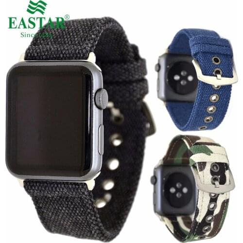 Eastar Camouflage Nylon Band Strap Watchband for Apple Watch 5 Band Series 4/3/2/1 Sport Bracelet 42mm 38mm For iwatch Band
