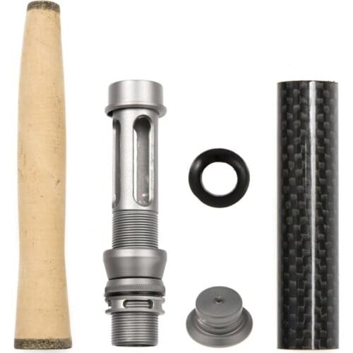 50%HOT 1 Set FLY Outdoor Fishing Spinning Rod Handle Wheel Reel Seat DIY Cork Grip Kit