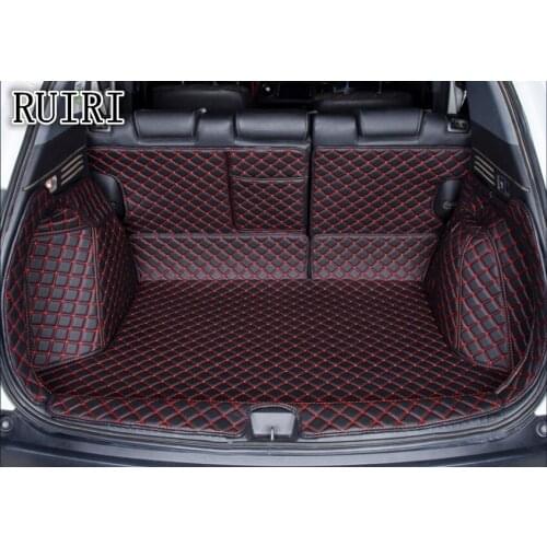 Best quality! Full set car trunk mats for Honda Vezel 2019 waterproof cargo liner boot carpets for Vezel 2018-2015,Free shipping