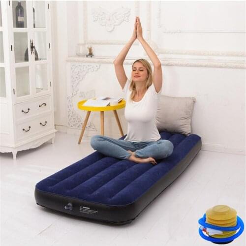 Airbed Inflatable Blow Up Outdoor Camping Mattress Sofa Recliner Sleeping Mat Beds Ultralight Cushion Pad Hiking Travel 2021