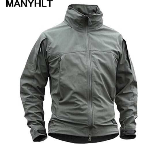 New Mens Clothing Lightweight Urban Tactical Soft Shell Jacket Tactical Jacket Windproof Waterproof Jacket Casual Top