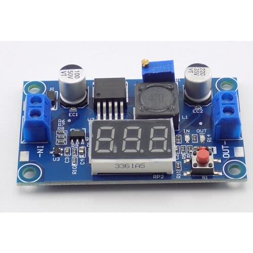 New DC-DC Step-down Power Supply Module 3A Adjustable Module LM2596 Voltage Regulator DC 4.0~40 to 1.25-37V With LED Voltmeter