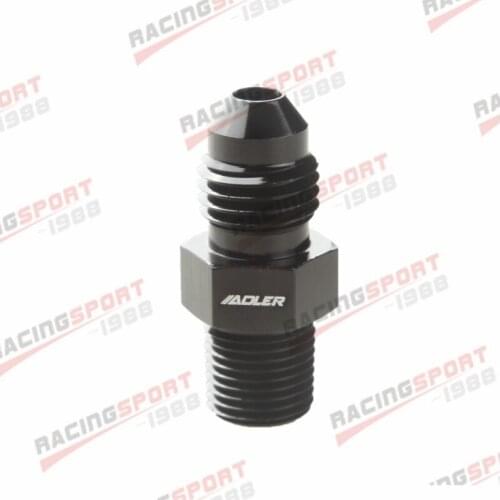 AN4 To 1/8'' NPT Straight Adapter Pipe Thread To 4AN Fitting Black