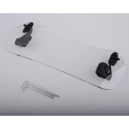 Adjustable Clip on Windshield Extension Spoiler Deflector Motorcycle 37CM