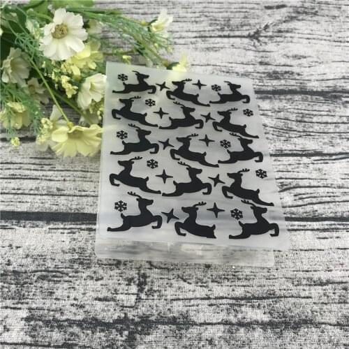 Christmas elk Plastic Embossing Folder DIY scrapbook album card gift packing decoration cutting dies paper craft